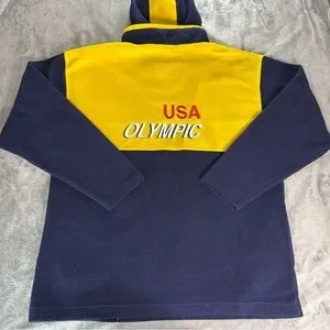 Veste vintage Mondo adulte XXL bleu pull coupe-vent nylon années 90 ski Belmo